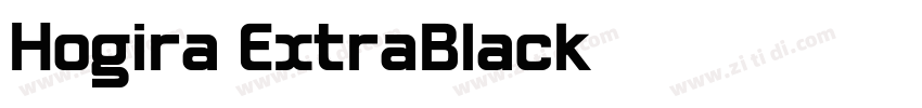 Hogira ExtraBlack字体转换